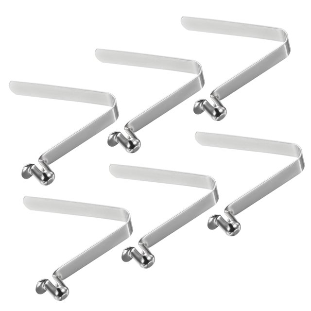 Unique Bargains 10.5x7.5mm Kayak Paddle Snaps, Hollow Button Single Pin Lock Tube Spring Clips for Tent Pole, 6 Pack