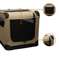 thumbnail image 5 of Portable Folding Soft Dog Crate for Cat, Dog, Rabbit, Double Door with Mesh Ventilation, Collapsible, Easy to Set Up, Large 36" x 24" x 24", 5 of 6