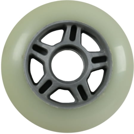 Single Inline Replacement Wheel Grey/White 80mm 83A 5-Spoke