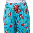 thumbnail image 4 of Disney The Little Mermaid Women's AOP Ariel Design Adult Elastic Drawstring Lounge Sleep Pajama Pants, 4 of 7