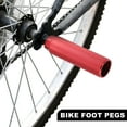 thumbnail image 3 of Unique Bargains 1Pair Aluminum Alloy BMX MTB Bike Bicycle Rear Foot Pegs Footrests Red Fit 3/8 Inch Axles Red, 3 of 7