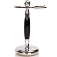 thumbnail image 1 of Soporte para brochas de afeitar SANWA Deluxe de acero inoxidable, 1 of 6