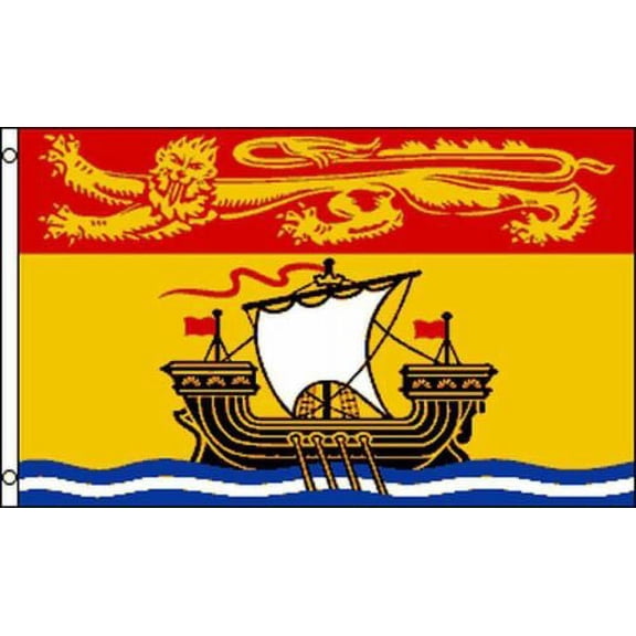 3x5 Canada Canadian Province New Brunswick Flag house banner grommets 100D