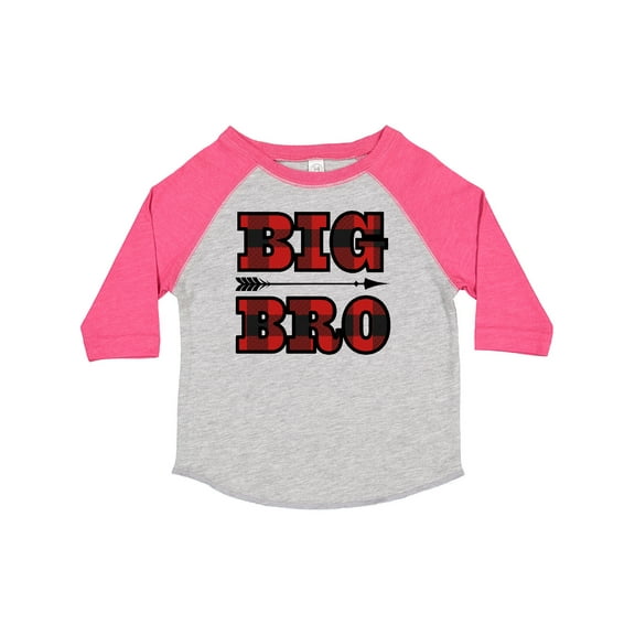 Inktastic Big Bro Buffalo Plaid Brother Boys Toddler T-Shirt