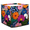 Multicolor 2, variant on CURLYOOT Tropical Boho Flower Cube Storage Bin, 13 x 13 x 13 Storage Cube Bins for Organizing, Fabric Foldable Closet Baskets with Handles for Closet, Shelves, Clothes