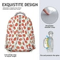thumbnail image 5 of Fruit Strawberry Students Backpack Cute Red Sweet Kawaii Fruity School Bag with Strawberry Lover Flowers Pattern, Durable and Comfortable, 5 of 5