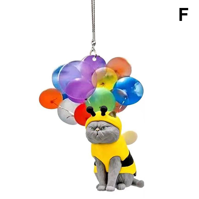 HXAZGSJA Cat/Dog and Balloon Car Hanging Accessories Ornament Funnys