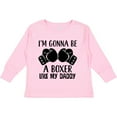 thumbnail image 3 of Inktastic Boxer Like Daddy Boxing Boys or Girls Long Sleeve Toddler T-Shirt, 3 of 5