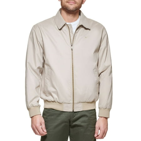Men's Dockers® Micro-Twill Golf Bomber Jacket Color: Sahara Khaki Size: XXL