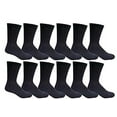 thumbnail image 2 of Yacht & Smith 6 Pair Of Mens Black Diabetic Neuropathy Socks, Sock Size 10-13, 2 of 3