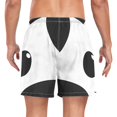 thumbnail image 4 of joogoo Men's Zebra Face Swim Trunks with Liner Pocket Beach Shorts Small, 4 of 9