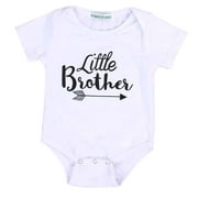 Little Sister Big Brother Family Matching Outfits Little Sister Romper Big Brother Printed Tops Cotton Outfits Xingzhi