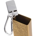 thumbnail image 3 of Aluminum Cigarette Case for 8pcs King Size Cigars, Portable Cigarette Box Pocket Holder, Retro Carving Pattern Mini Box (Gold), 3 of 5