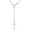 04-cross, variant on Cross Necklace Sterling Silver Lucky Horseshoe Y-Necklace Baptismal Christian Pendant Jewelry Gifts for Women