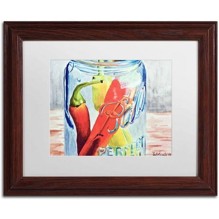 UPC 886511942172 product image for Trademark Fine Art  Ball Jar with 3 Peppers  Canvas Art by Jennifer Redstreake W | upcitemdb.com
