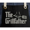 thumbnail image 3 of Men's The Grillfather Funny Full-Length 2-Pocket Apron - Black/Stone, 3 of 3