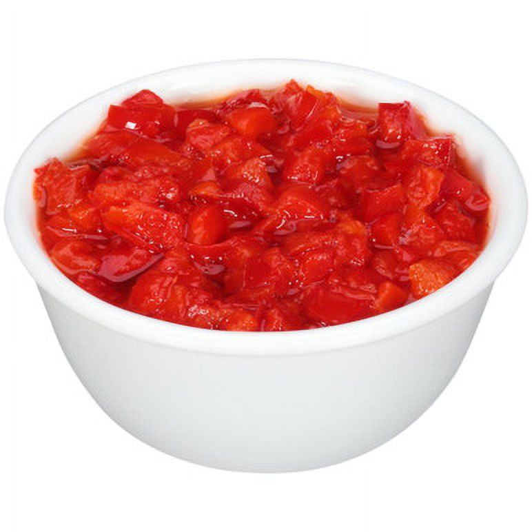 Dunbar Diced Red Peppers, 15 oz - Case of 24