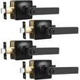 thumbnail image 1 of Matte Door Handles Interior Square Privacy Door Levers Matte Keyless Door Handle Interior Modern Straight Lever for Bedroom and Bedroom Reversible for Right/Left Side, 1 of 8