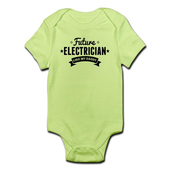 CafePress - Future Electrician Like My Daddy Body Suit - Baby Light Bodysuit