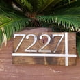 thumbnail image 5 of HASWARE 4 inch (10 cm) Metal House Number Apartment Door Numbers Mailbox Address Sign with 2 Screws, Zinc Alloy (#2, Silver), 5 of 8