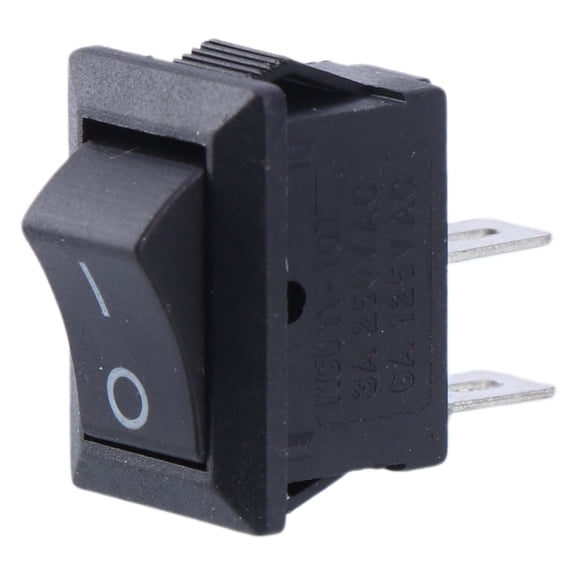 Black White On/Off Rectangle Rocker Switch Car Boat Button KCD1-2Pin 250V 3A New