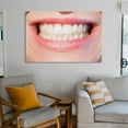 thumbnail image 6 of Women White Teeth Poster Decorative Painting Canvas Wall Art Living Room Posters Bedroom Painting,Unframe-style,20x30inch(50x75cm), 6 of 8