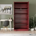 thumbnail image 4 of Better Home Products Harmony Wood Two Door Armoire Wardrobe Cabinet in Mahogany, 4 of 10