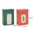 thumbnail image 7 of Almencla 2x 1/12 Tea Storage Container Loose Leaf Tea Simulated Craft Pretend Metal Sealed Jar for Sand Table Building Micro Landscape, 7 of 7