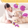 thumbnail image 4 of Juguete chillón para perros, juguete para masticar perros de felpa para dientes molares, pato lindo, juguete interactivo duradero para perros, 4 of 5
