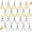 Gold and Silver, variant on BlinkLLX Catfish Alert Clip-On Fishing Bells 20 Pcs 2.6" x 1.3"