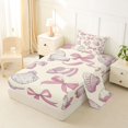 thumbnail image 2 of Erosebridal Kawaii Seashell Bowknot Twin Sheet Sets 3pcs for Kids Girls,Teens Sea Theme Bedding,Super Cozy Room Decor, 2 of 5