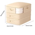 thumbnail image 3 of TACILIP Home Storage, 1PC Storage Bag Clothes Finishing Wardrobe Bag Large Capacity Cotton Quilt Packing, Mens Gifts, 3 of 5