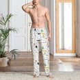 thumbnail image 2 of Xecao Easter Rabbit for Men's Pajama Pants Long Lounge Pants with Drawstring Waistband and Pockets Comfortable Sleepwear for Home Relaxation-Medium, 2 of 6