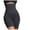 Black, variant on Fashion Women's High Waist Belt Steel Large Size Flat Angle Safety Bottoming Belly Shaping Pants Ample Buttocks And Hips Waist Cinching Pants