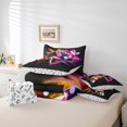 thumbnail image 4 of Erosebridal Video Game Bedding Sets Twin Size,Geometric Hexagon Comforter Sets with Sheets,Gradient Decor,Reversible,7pcs, 4 of 5