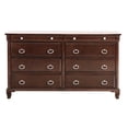thumbnail image 3 of Glory Furniture Triton 8-Drawers Bedroom Dresser in Cappuccino, 3 of 8