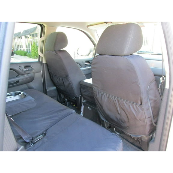 CH19 2007-2013 Chevy Silverado LT and GMC Sierra Double Cab Complete Set. Front 40/20/40 No s and Rear 60/40 with Armrest in Camo Endura