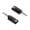 clear  black, variant on 2PCS Standard Headphone Adapter 3.5mm Male To Type C Female Converter 16bit/48KHz For Clear Music Playing
