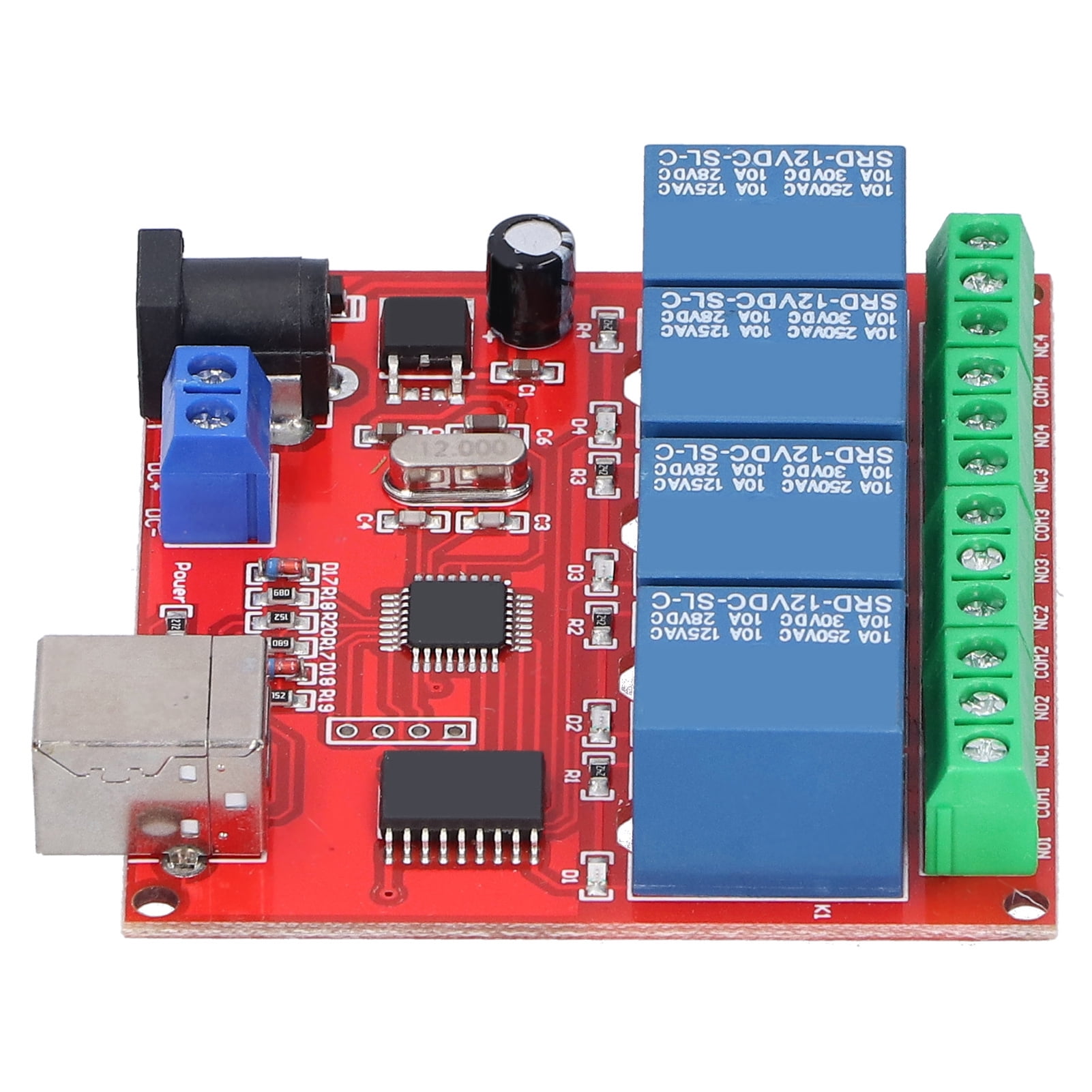 Relay Switch Module, Stable Work Relay Board 4 Channel Relay Controller