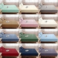 thumbnail image 2 of 2025 Fitted Sheet Single Double King Queen Size Mattress Cover With Elastic Band Bed Sheet 90/120/150/180 Fit Sheet, 2 of 5