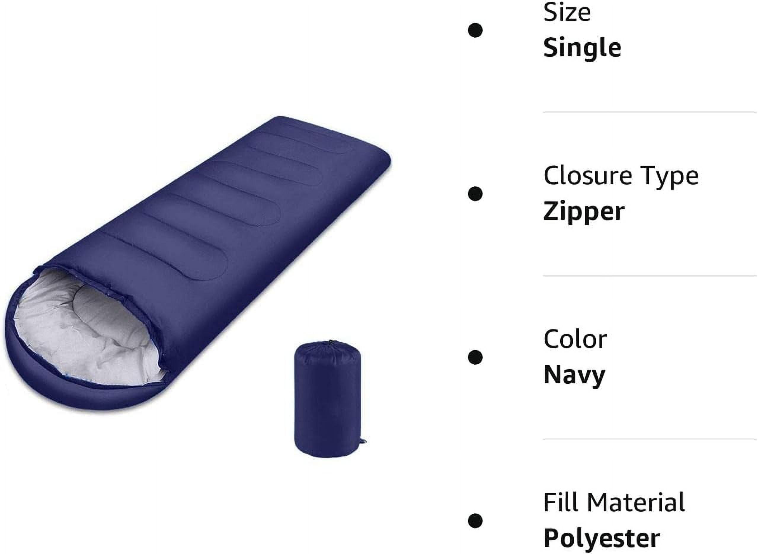 Sleeping Bag, Lightweight Spring/Summer Weather Sleep Bags for Kids Adults Girls Women, Microfiber Filled 15-25 Degree for Backpacking/Hiking/Camping/Mountaineering with Compression Sack