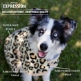 thumbnail image 3 of Jeffers Expression Fleece Dog Coat, 32"– Soft Warm Cozy Jacket, Moisture Absorbing Pet Sweater, Reflective Safety Clothes for After Bath, Outdoor Activities, All Year Apparel - Electric Cheetah, 3 of 7