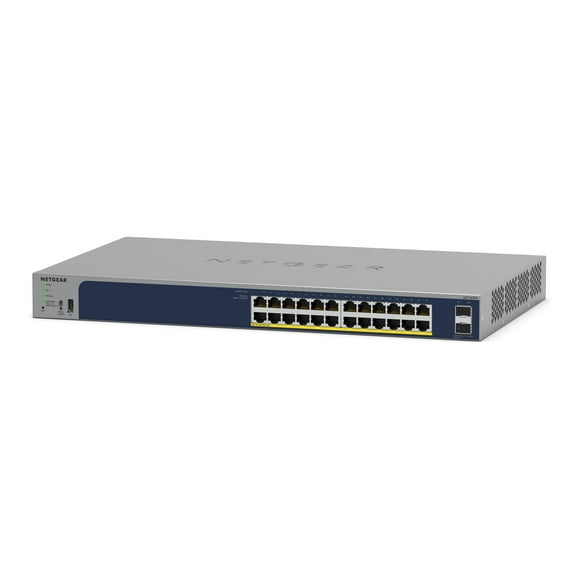 NETGEAR Smart GS728TPP - Switch - L3 Lite - smart - 24 x 10/100/1000 (PoE+) + 4 x SFP - rack-mountable - PoE+ (720 W)
