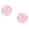 thumbnail image 2 of Bling Jewelry Womens Classic 8MM Natural Stone Round Bead Ball Stud Earrings .925 Sterling Silver, 2 of 5