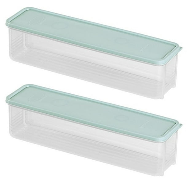 2 cajas de almacenamiento y cajón for verduras, contenedor de espagueti con tapas, contenedores ahorradores de fruta