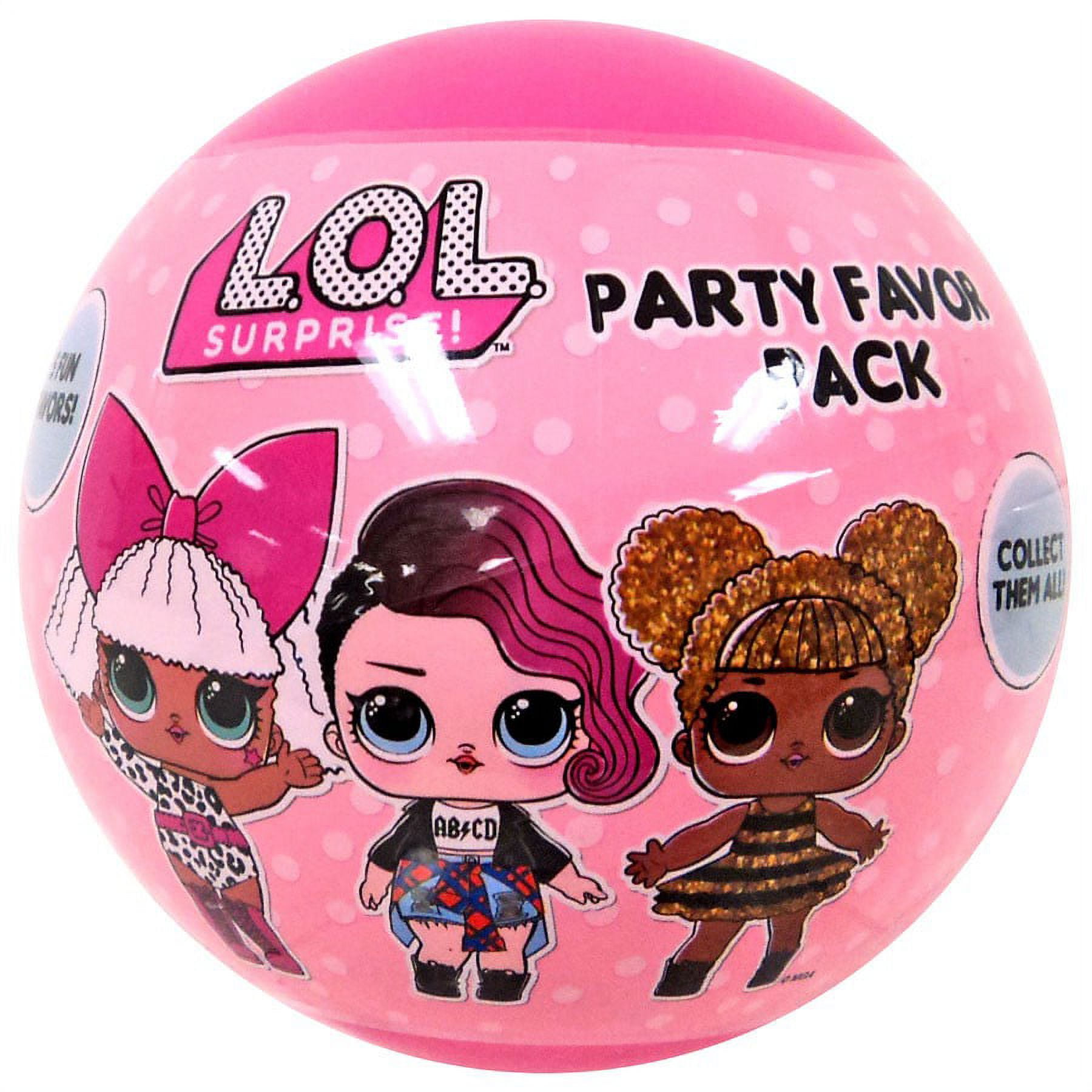 L.O.L. Surprise! 4 Pack Novelty Assortment Balls Value Pack, OMG Birthday, Lol Surprise Dolls Party Favors and Accessories for Girls