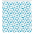 thumbnail image 3 of Ambesonne Modern Shower Curtain, Geometric Shape Triangle, 69"Wx84"L, Pale Blue, 3 of 3
