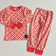 thumbnail image 1 of Conjuntos de pijamas de algodón para bebés, ropa de dormir para Navidad y Año Nuevo, traje de pijama de manga larga, Top + Pantalones, conjunto de ropa para niños, 1 of 4