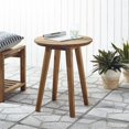 thumbnail image 3 of Walker Edison Quintana Contemporary Slat Top Outdoor Side Table, 20 Inch, Brown, 3 of 10