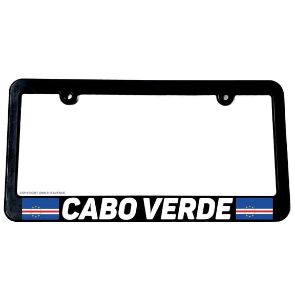 Cabo Verde World Flag Country Car Truck Auto License Plate Frame